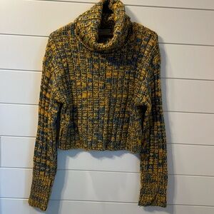 Urban outfitters cropped turtle neck chunky sweater